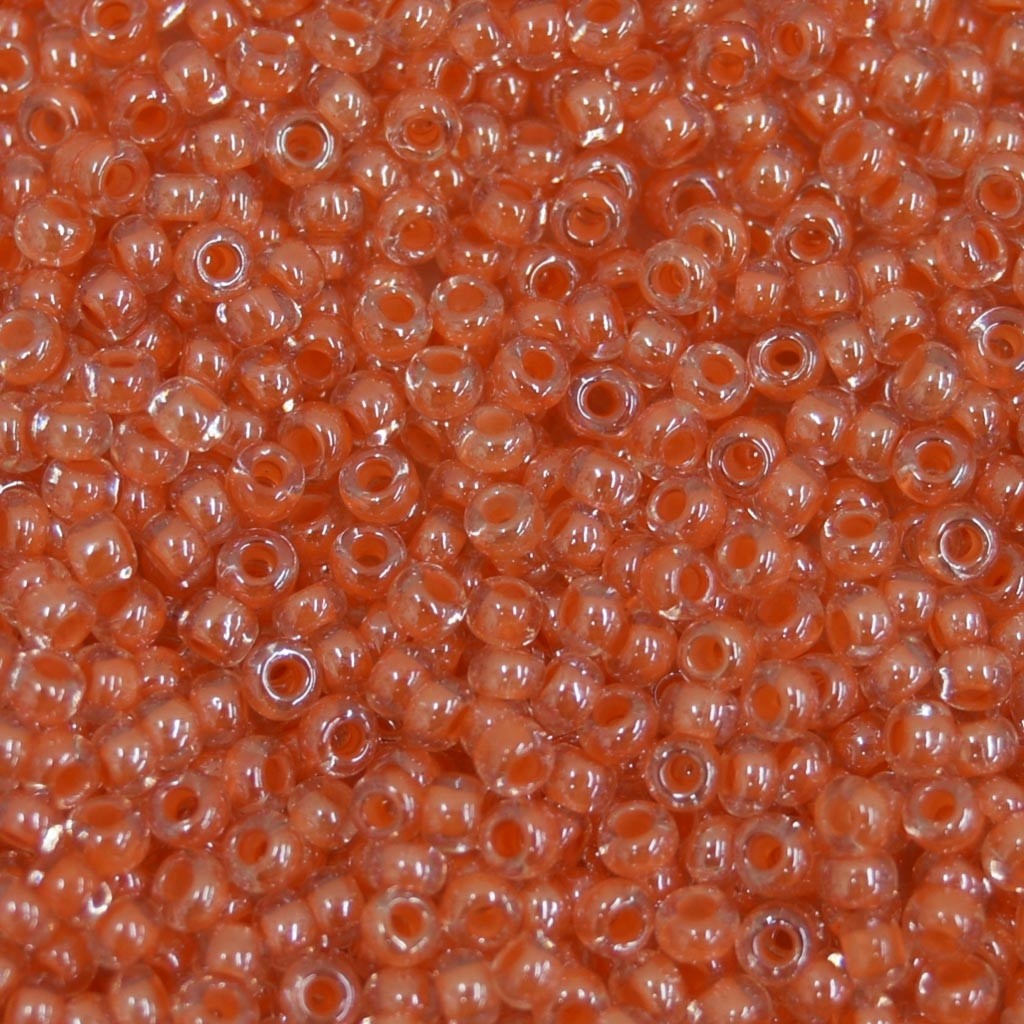 Miçanga 9/0 Lined Cristal/ Salmão 708131