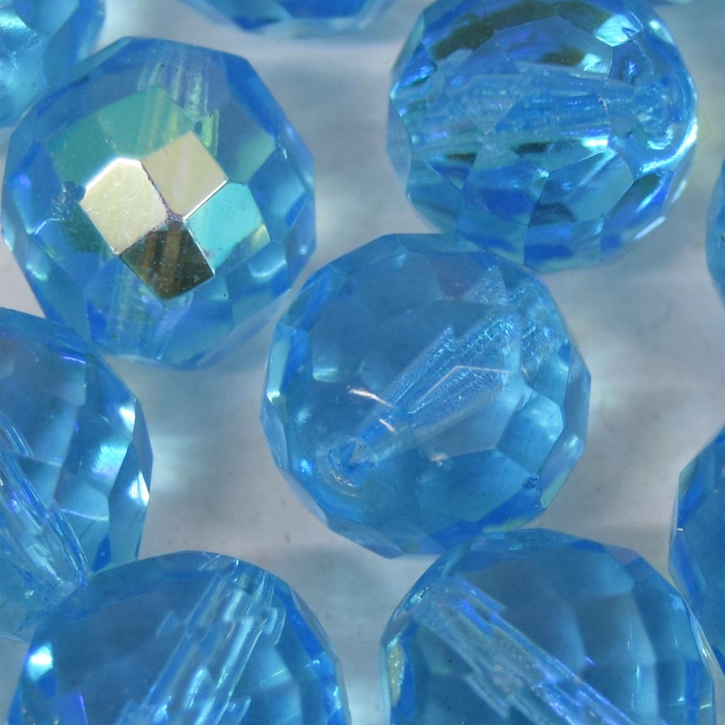 Cristal 14 mm Transparente Irizado Azul  711645