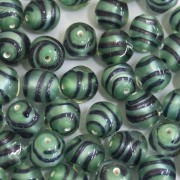 Murano Italiano Filetado Verde 12 mm 709284