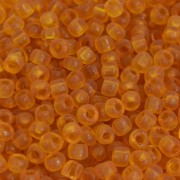 Miçanga 6/0  Transparente ouro escuro 709492