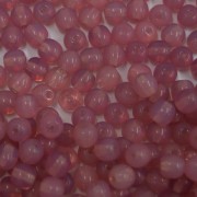 Conta de vidro Transparente Rosa 6 mm 710316