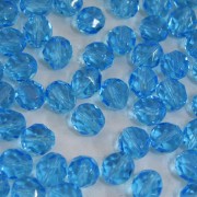 Cristal 8 mm Transparente Azul Claro - 300 uni - 6001 -  710584