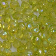 Cristal 4 mm Transparente Irizado Amarelo Limão 711814