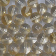 Conta de vidro Transparente Irizado 6 mm  Bege 712196