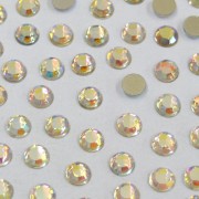 Strass Chaton Rose Flat Back Base reta Transparente cristal AB Furtacor Aurora Boreal SS 10 = 2.70 mm 712301