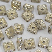 Rondela Strass 6 x 6 mm Prateado  711963